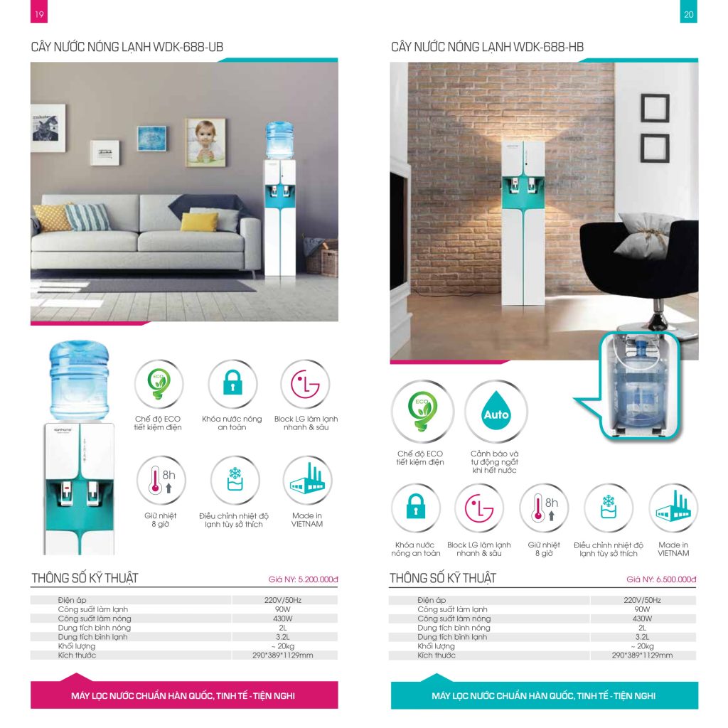 Catalog Máy lọc nước KoriHome Việt Nam